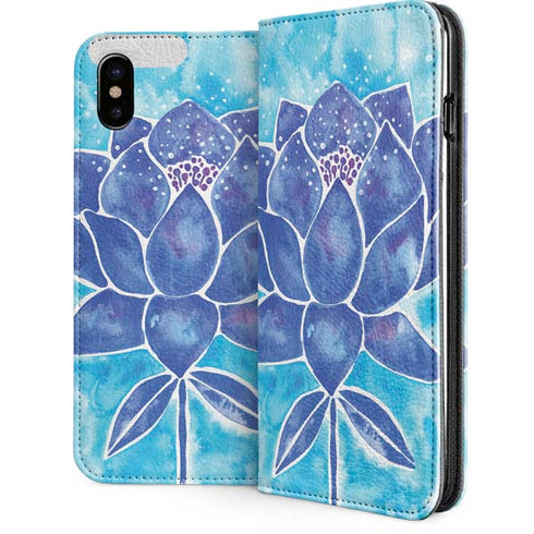Blue Lotus by Cat Coq iPhone 8 Folio Case