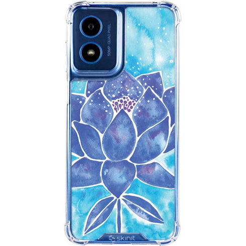 Blue Lotus by Cat Coq Moto G Play 4G (2024) Clear Case