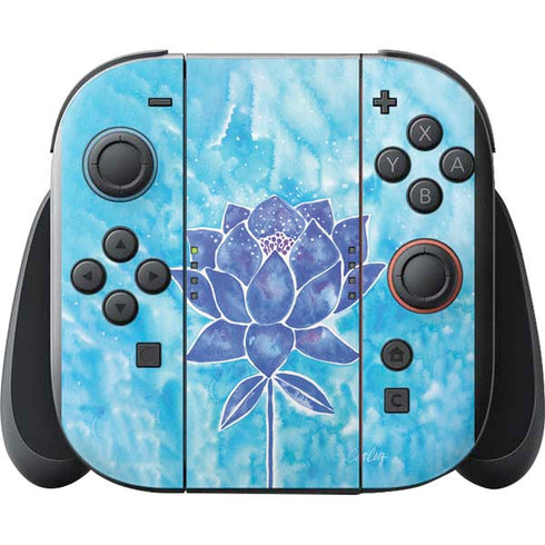 Blue Lotus by Cat Coq Nintendo Switch 2 (2025) with Joy-Con Skin