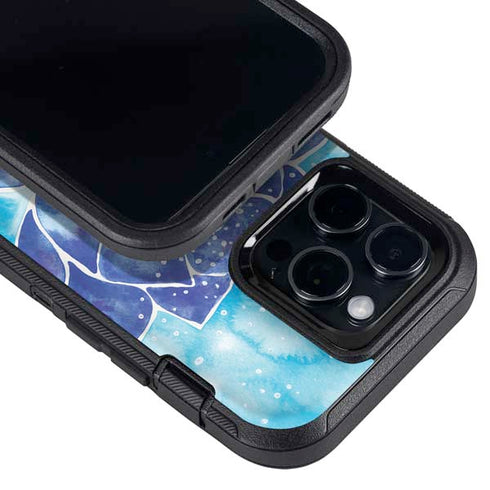 Blue Lotus by Cat Coq Otterbox Defender iPhone Skin