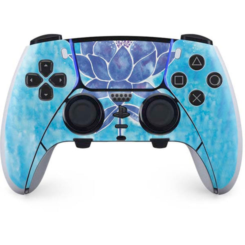 Cat Coq Blue Lotus PS5 DualSense Edge Pro Controller Skin