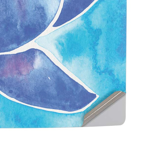 Blue Lotus by Cat Coq PS5 Pro Disk Console Skin