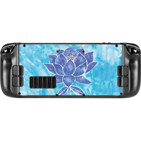 Cat Coq Blue Lotus Steam Deck Handheld Gaming Computer Skin