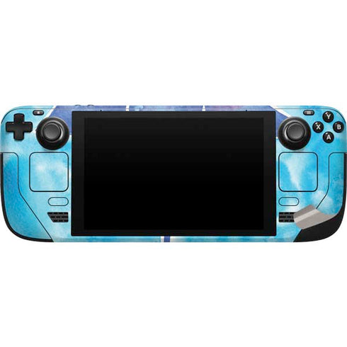 Cat Coq Blue Lotus Steam Deck Handheld Gaming Computer Skin