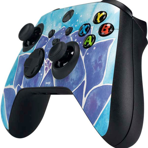 Blue Lotus by Cat Coq Xbox Series X Controller Skin