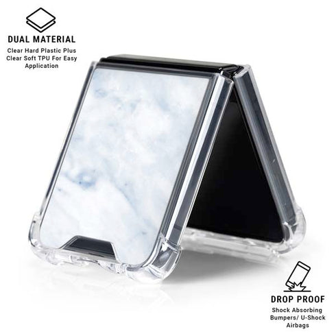 Blue Marble Galaxy Z Flip6 Clear Case