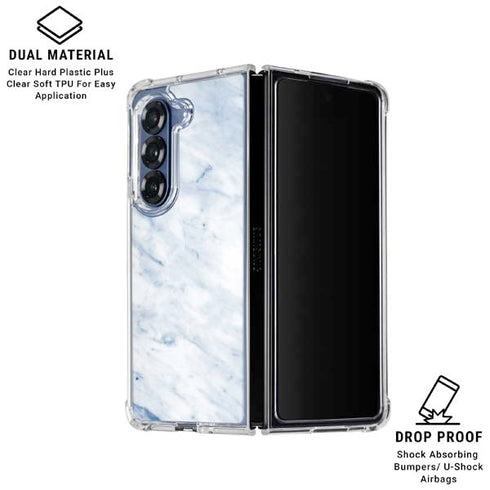 Blue Marble Galaxy Z Fold6 Clear Case