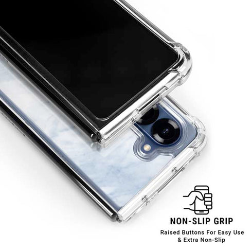 Blue Marble Galaxy Z Fold6 Clear Case