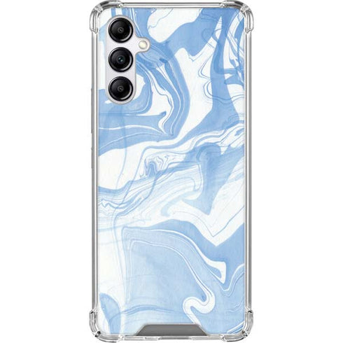 Blue Marbling Gabb Phone 4 Clear Case