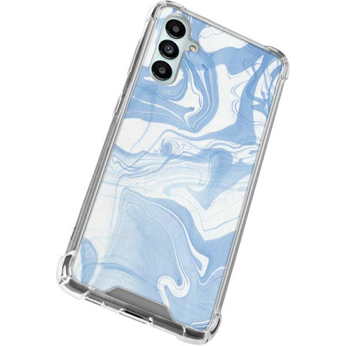 Blue Marbling Gabb Phone 4 Clear Case