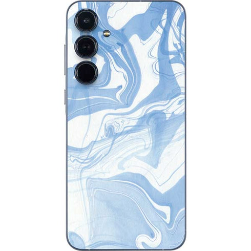 Blue Marbling Galaxy A35 5G Skin