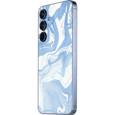 Blue Marbling Galaxy A35 5G Skin