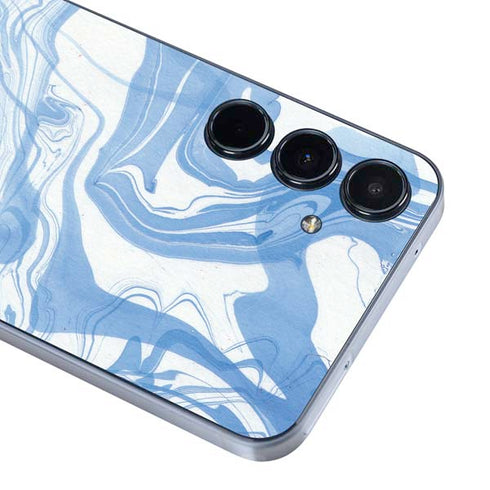 Blue Marbling Galaxy A36 5G Skin