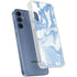 Blue Marbling Galaxy A55 5G Clear Case