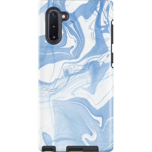 Blue Marbling Galaxy Cases