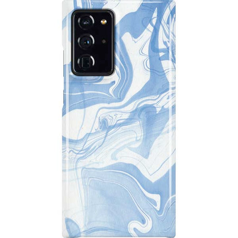 Blue Marbling Galaxy Cases