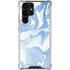 Blue Marbling Galaxy S22 Ultra Clear Case