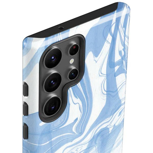 Blue Marbling Galaxy S23 Ultra Pro Case