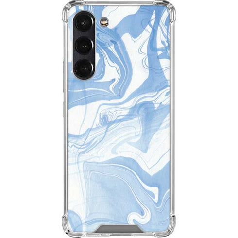 Blue Marbling Galaxy S24 FE Clear Case