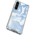 Blue Marbling Galaxy S24 FE Clear Case
