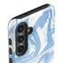 Blue Marbling Galaxy S25 Impact Case