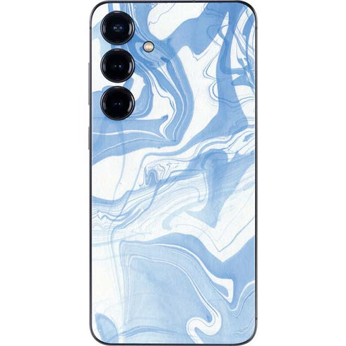 Blue Marbling Galaxy S24 Skin