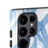 Blue Marbling Galaxy S25 Ultra Impact Case