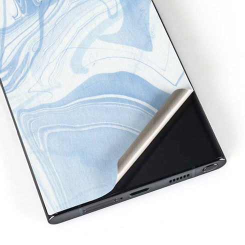 Blue Marbling Galaxy S25 Ultra Skin