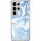 Blue Marbling Galaxy S25 Ultra Clear Case