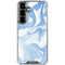 Blue Marbling Galaxy S26 Clear Case