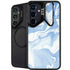 Blue Marbling Galaxy S26 Kickstand Case