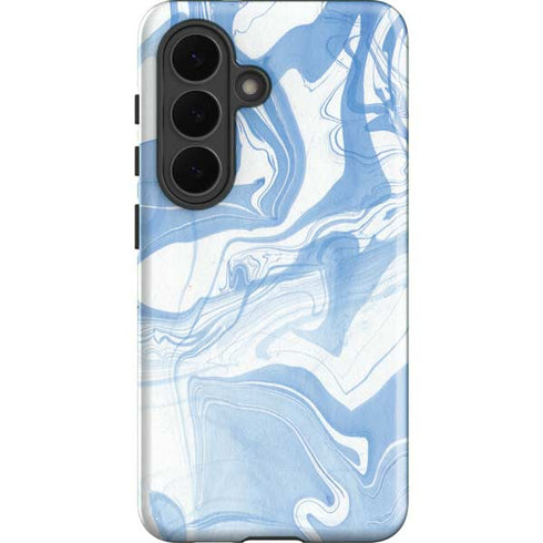 Blue Marbling Galaxy S26 Plus Impact Case
