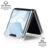 Blue Marbling Galaxy Z Flip6 Clear Case