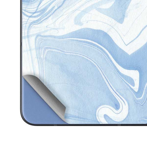Blue Marbling Galaxy Z Fold5 5G Skin
