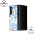 Blue Marbling Galaxy Z Fold6 Clear Case