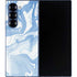 Blue Marbling Galaxy Z Fold6 Skin
