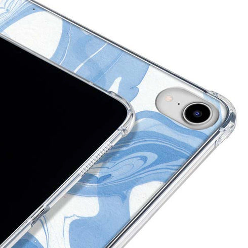 Blue Marbling iPad 11th Gen (2025) Clear Case