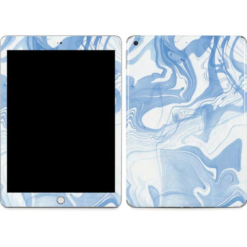 Blue Marbling Apple iPad Skin