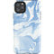 Blue Marbling iPhone Cases