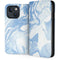 Blue Marbling iPhone 13 Folio Case