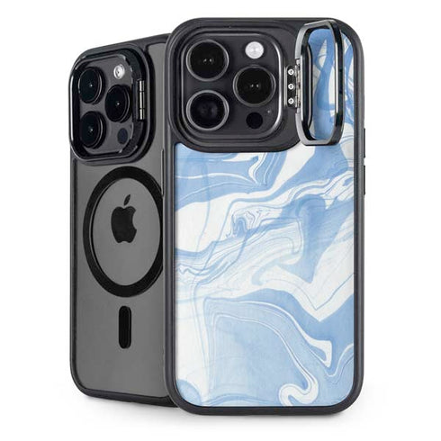 Blue Marbling iPhone 13 Pro Kickstand Case