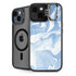 Blue Marbling iPhone 14 Kickstand Case
