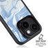 Blue Marbling iPhone 14 Kickstand Case