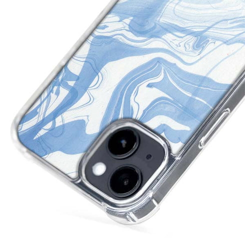 Blue Marbling iPhone 14 MagSafe Case