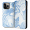 Blue Marbling iPhone 14 Pro Max Folio Case