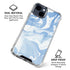 Blue Marbling iPhone 15 Clear Case