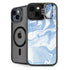 Blue Marbling iPhone 15 Plus Kickstand Case