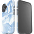Blue Marbling iPhone 16 Impact Case