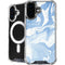 Blue Marbling iPhone 16 Plus MagSafe Case
