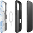 Blue Marbling iPhone 16 Plus Magsafe Impact Case